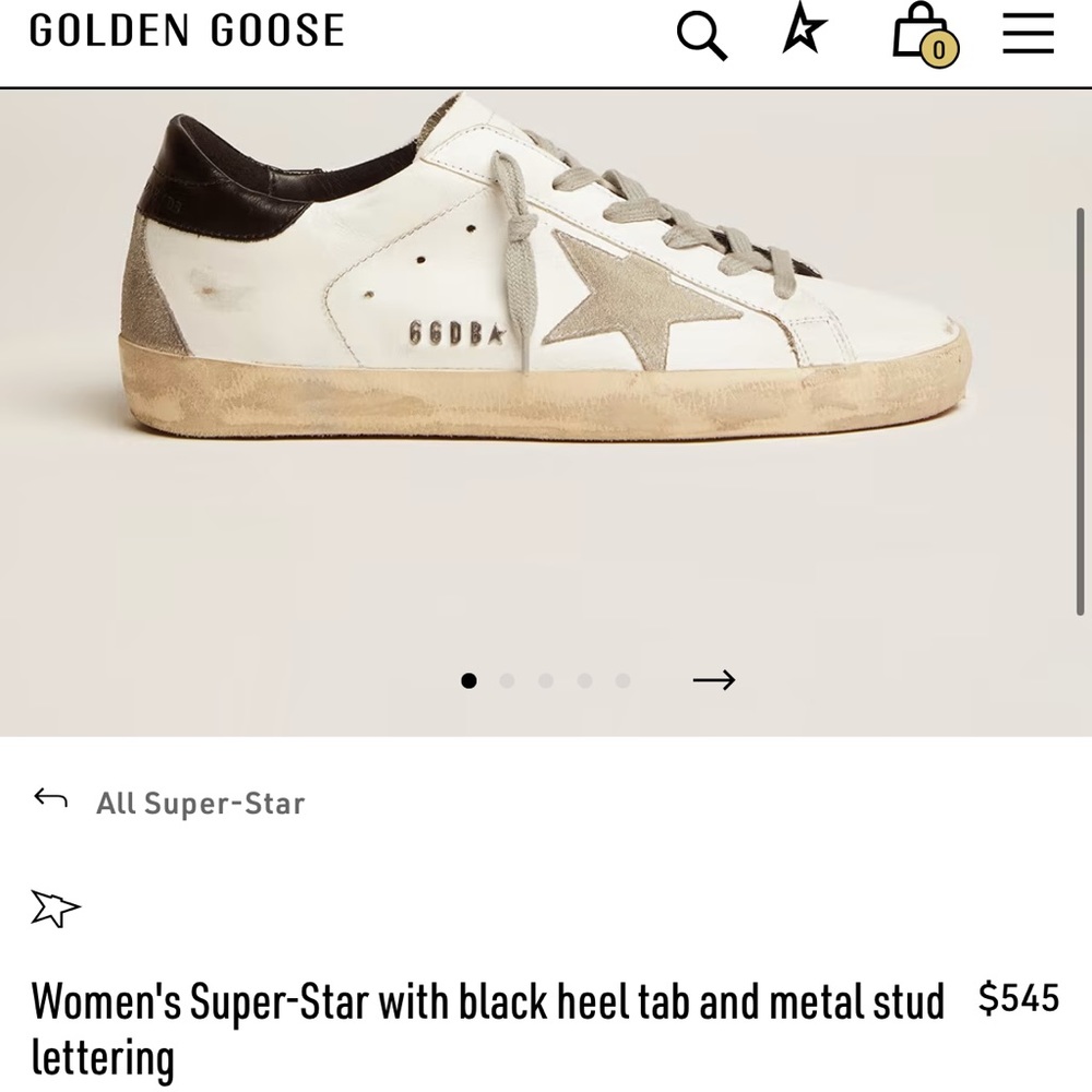 Golden Goose Super-Star Sneakers 41 / US 11 Custom by Aerosyn-Lex Mestrovic